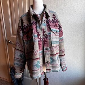 LA MIEL Multicolor Patterned Jacket